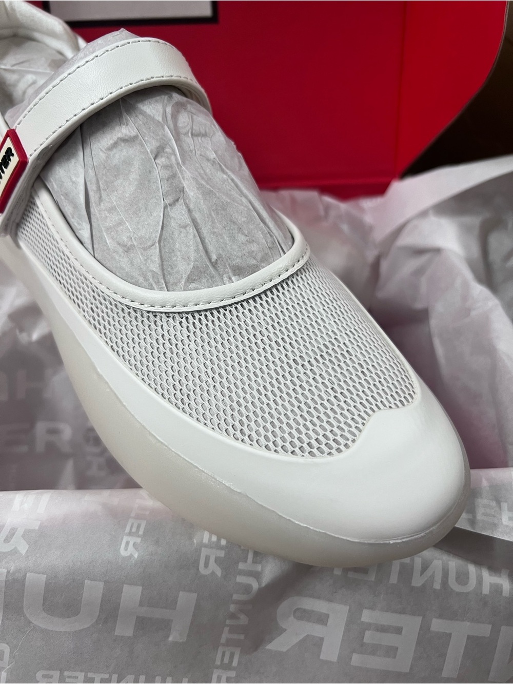 Hunter Boots Mire Mary Jane Sneaker Flats White Free People Size 6 7 8 9 10 11 - Picture 10 of 14